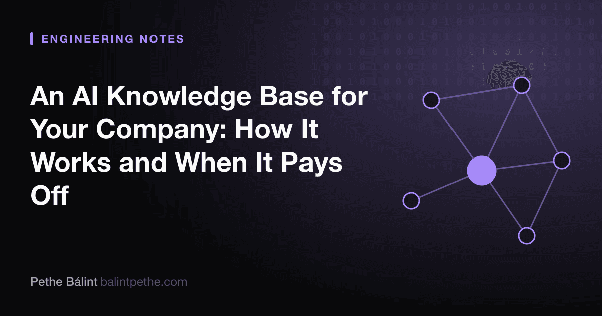 An AI Knowledge Base for Your Company: How It Works and When It Pays Off